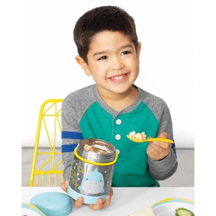 BFS  Skip Hop Zoo Paslanmaz Çelik Termos 325 ml Köpek Balığı