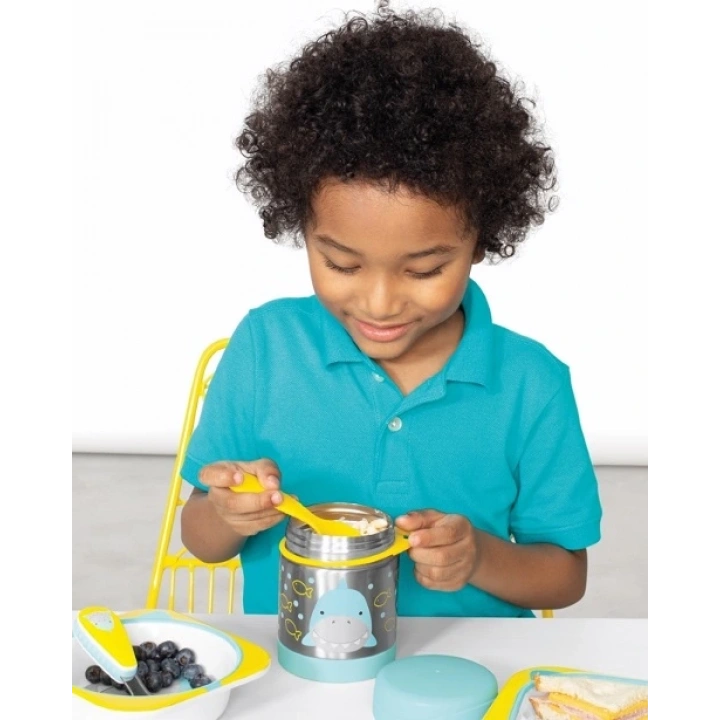 BFS  Skip Hop Zoo Paslanmaz Çelik Termos 325 ml Köpek Balığı