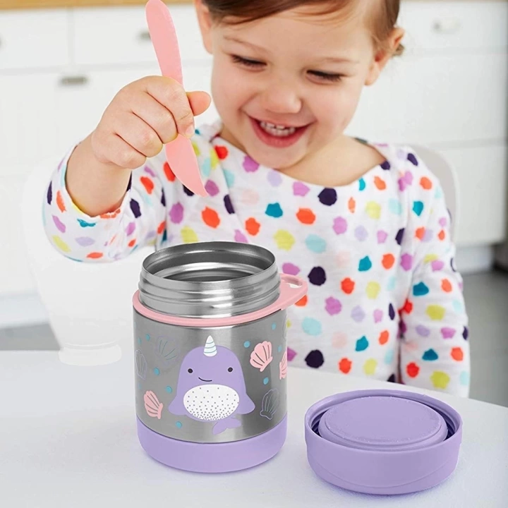 BFS  Skip Hop Zoo Paslanmaz Çelik Termos 325 ml Narwhal