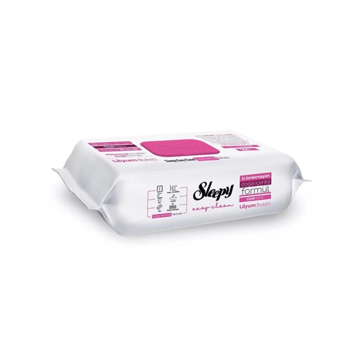 BFS   Sleepy Yüzey Temizlik Havlusu 100 Adet Lilyum Pembe