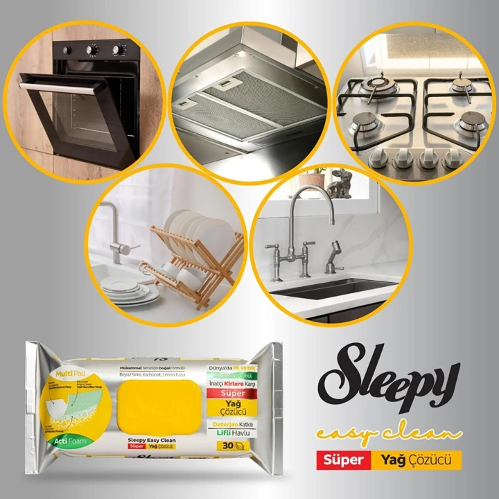 BFS   Sleepy Yüzey Temizlik Havlusu 30 Adet Yağ Çözücü