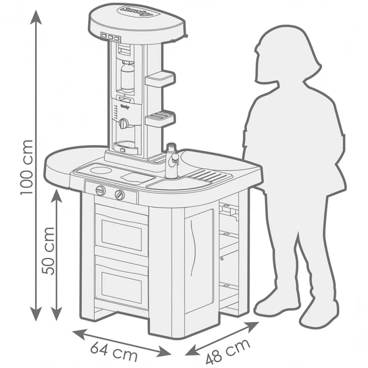 BFS   Smoby Kitchen Tech Edition Mutfak Seti 7600311052