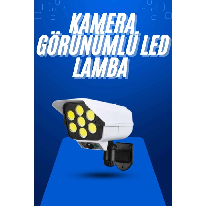 BFS Solar Bahçe Aydınlatması Hareket Sensörlü Uzaktan Kumandalı Kamera Görünümlü