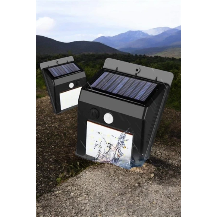 BFS Solar Lamba Giriş, Bahçe Yol Avlu Hareket Sensörlü Led Parlak Gece Su Geçirmez