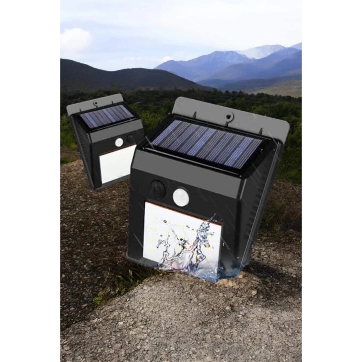 BFS Solar Lamba Giriş, Bahçe Yol Avlu Hareket Sensörlü Led Parlak Gece Su Geçirmez