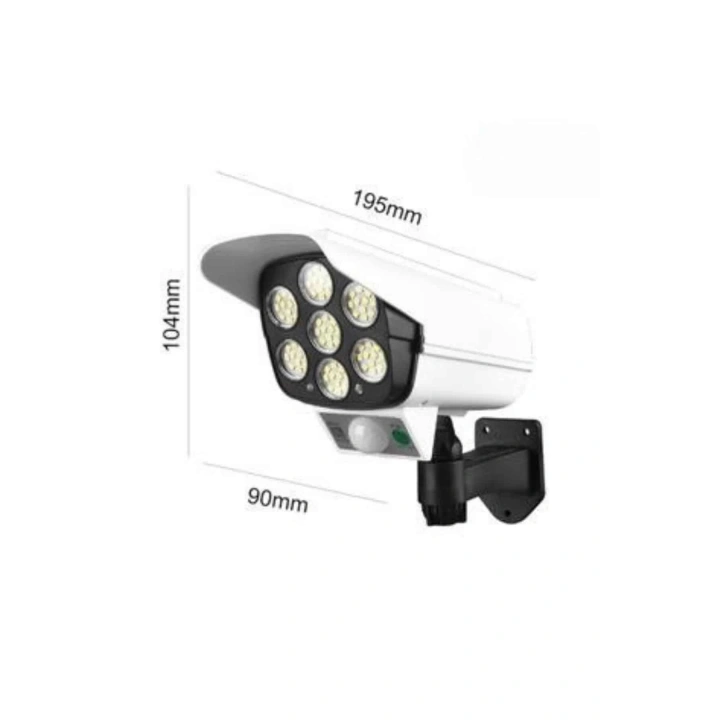 BFS Solar Lamba Kamera Görünümlü Duvar Lambası Dönebilen Bahçe Aydınlatması