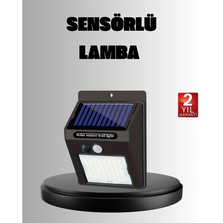 BFS Solar LED Bahçe Aydınlatma – Hareket Sensörlü, Güneş Paneliyle Şarj Olan, IP65 Dayanıklı