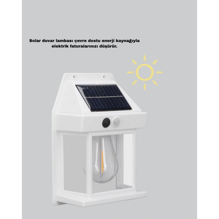 BFS Solar Sensörlü Dış Mekan Lamba 3 Işık Modlu ve IP65 Dayanıklı