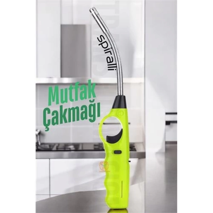 BFS  Spiralli Mutfak Çakmağı Barbekü Mangal Mum Çakmağı