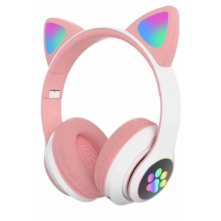 BFS STN28 Kablosuz Kedi Kulaklık - Pembe