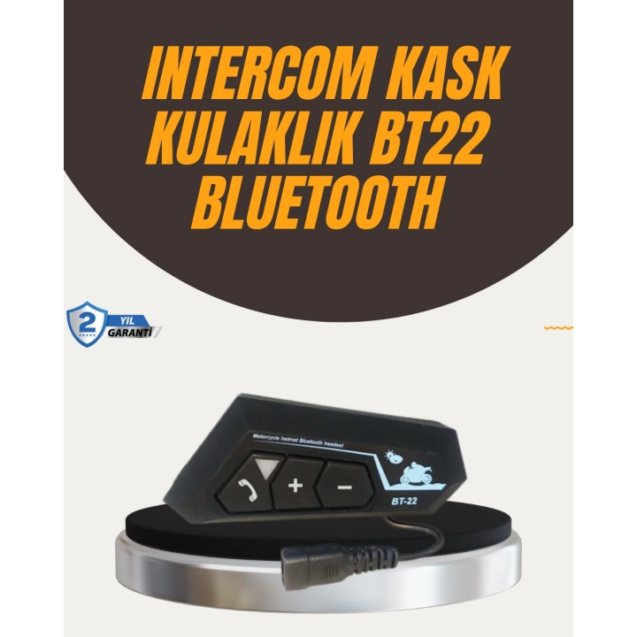 BFS Su Geçirmez BT22 Bluetooth Kask Kulaklığı GPS ve Müzik Uyumlu