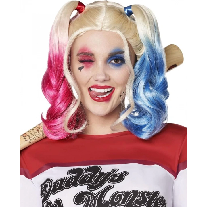 BFS   Suicide Squad Harley Quinn Kostüm Peruk
