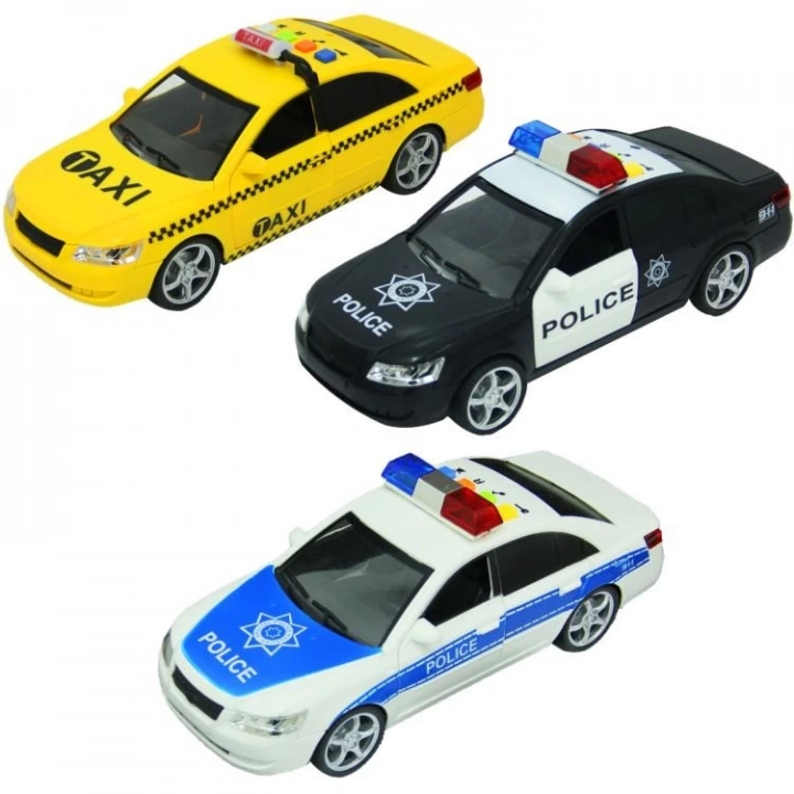 BFS   Sunman 1:16 Sesli Işıklı Polis ve Taksi