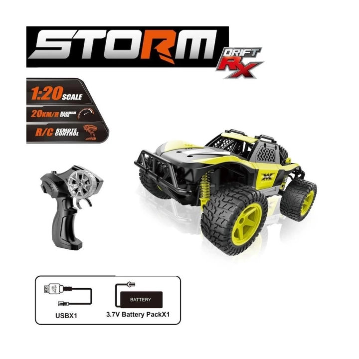 BFS   SYR-66764MA Kumandalı  2.4Ghz Şarjlı 1:20 Storm Drift Araba