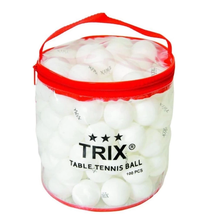 BFS   T-813A Trix Pinpon Topu Beyaz 100 Adet -Dinamik Oyuncak