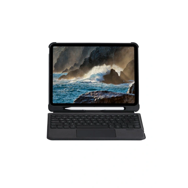 BFS  T5206D iPad 10.2 (7.nesil) Kılıf İnter Ledli Klavyeli Tablet Kılıfı - Siyah