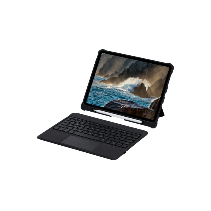 BFS  T5209D iPad Pro 12.9 (2021) Kılıf İnter Ledli Klavyeli Tablet Kılıfı - Siyah