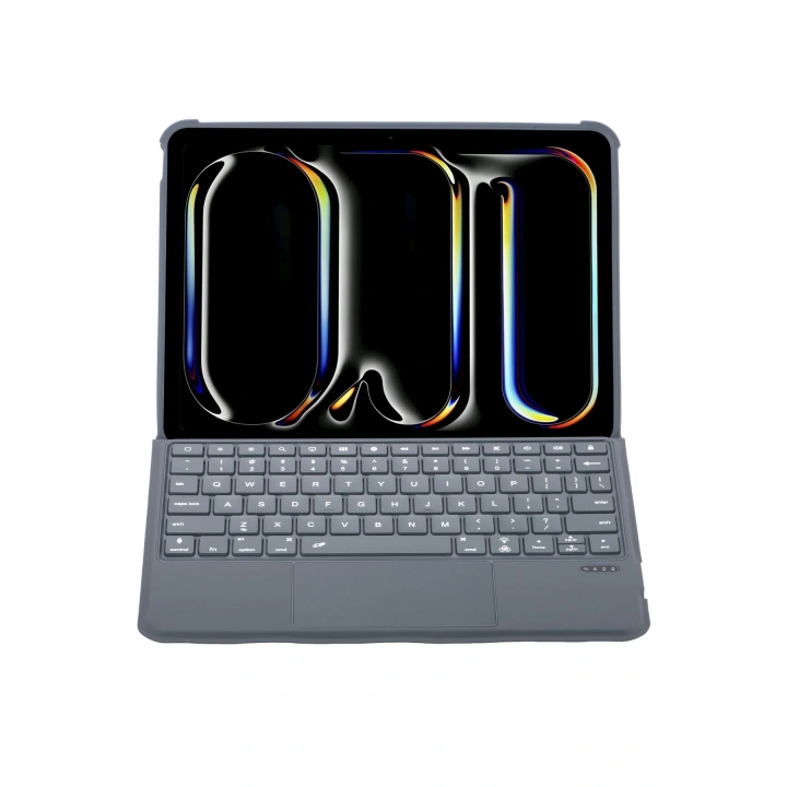 BFS  T5507D iPad Pro 11 (2022) Kılıf Palermo Ledli Klavyeli Standlı Tablet Kılıfı - Siyah