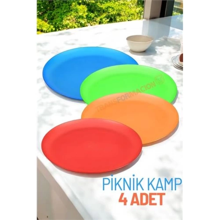 BFS Tabak Seti Kamp Piknik Tabağı 4 ADET