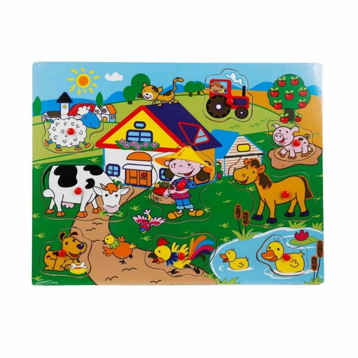 BFS  Tahta Raptiyeli Bultak Çiftlik Puzzle 9 Parça