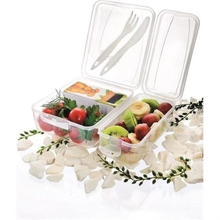 BFS  Takeaway Ergonomik Asorti Çatal Bıçaklı Pratik Yoğurt Saklama Kabı