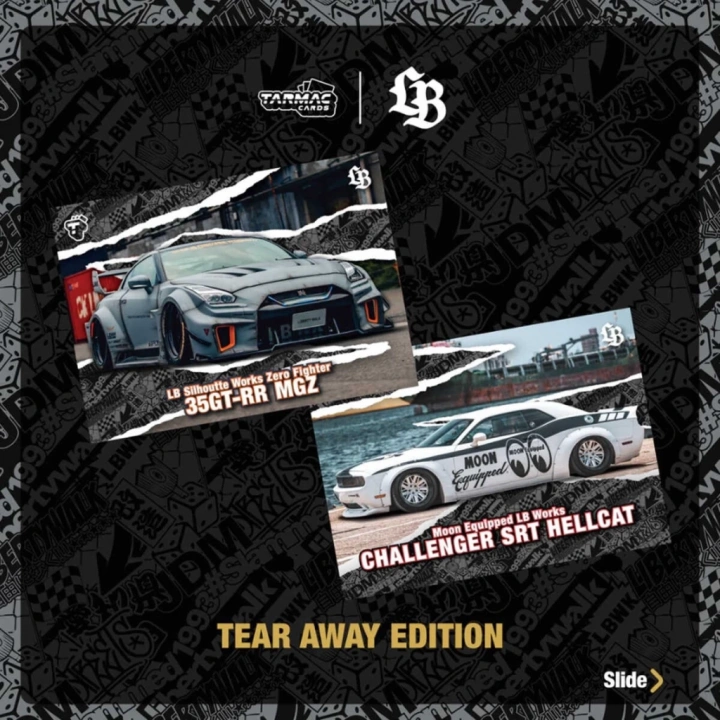 BFS   Tarmac Cards Liberty Walk Koleksiyonluk Kartları Cilt 01 Kutu TC-LBC-01