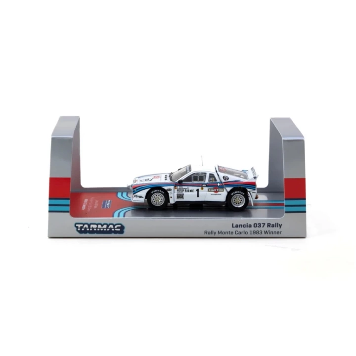 BFS   Tarmac Works 1/64 Lancia 037 Rally Rally Monte Carlo 1983 #1 with Tarmac Cards