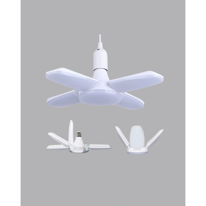 BFS Tasarruflu Pervane LED Ampül 4 Kollu 60 Watt Geniş Alan Aydınlatma