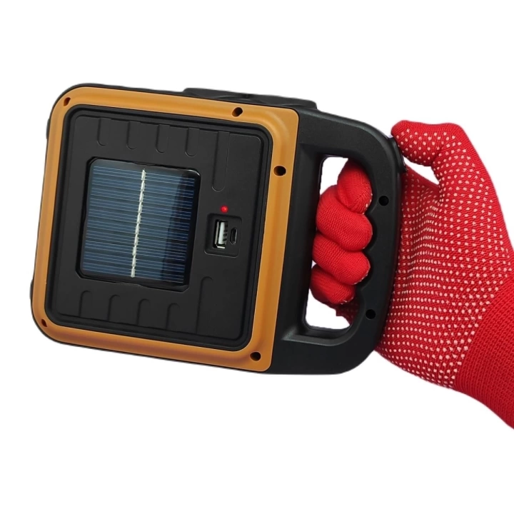 BFS  Taşınabilir 4 Farklı Fonksiyonlu Güneş Enerjili ve USB ile Şarj Olabilen Portatif Led Işıldak HS-8020