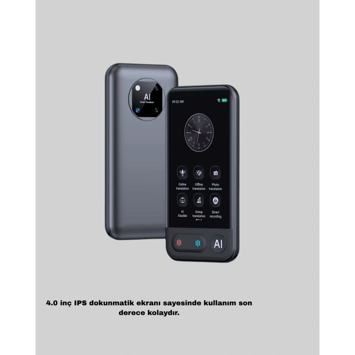 BFS Taşınabilir Akıllı Tercüme Cihazı – Gerçek Zamanlı Ses ve Metin Çevirisi