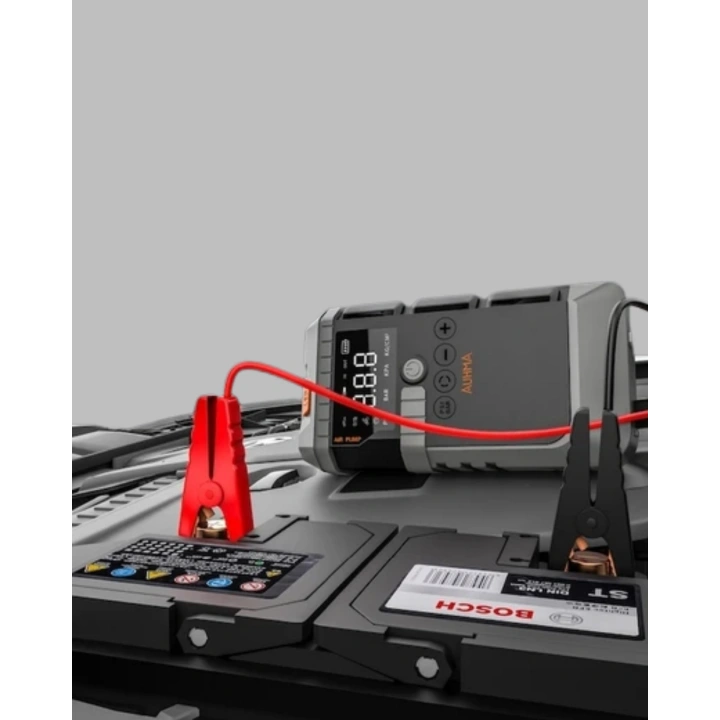 BFS Taşınabilir Akü Takviye Cihazı Işıklı Hava Kompresörü Powerbank