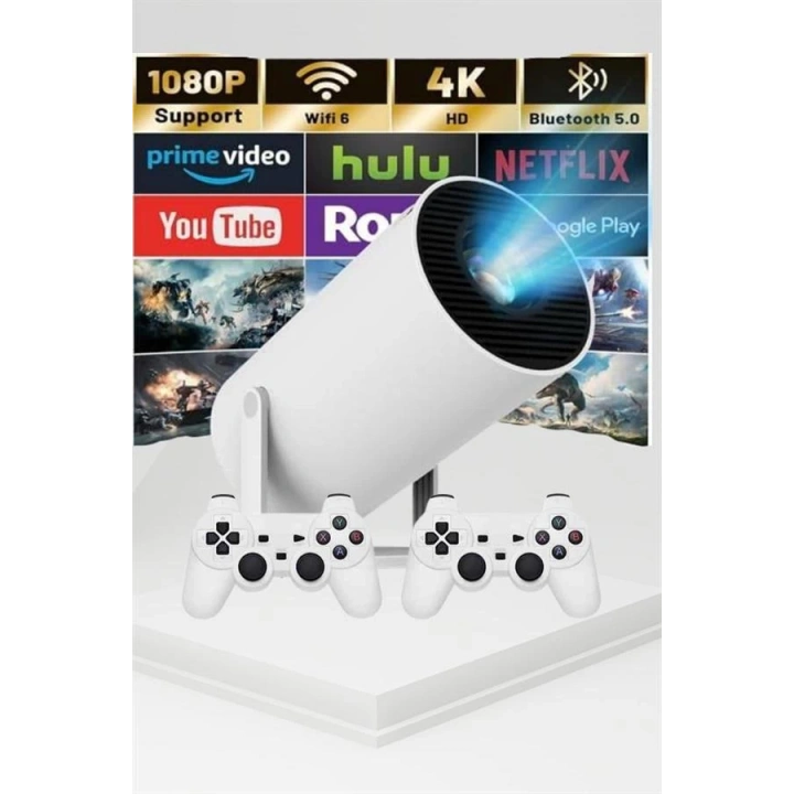 BFS Taşınabilir Android Projeksiyon Ayaklı Çift Kollu 4K Çözünürlüklü Sinema Projeksiyonu
