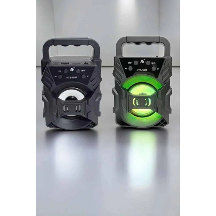 BFS Taşınabilir Bluetooth Hoparlör Led Işıklı Uzun Pil Ömrü