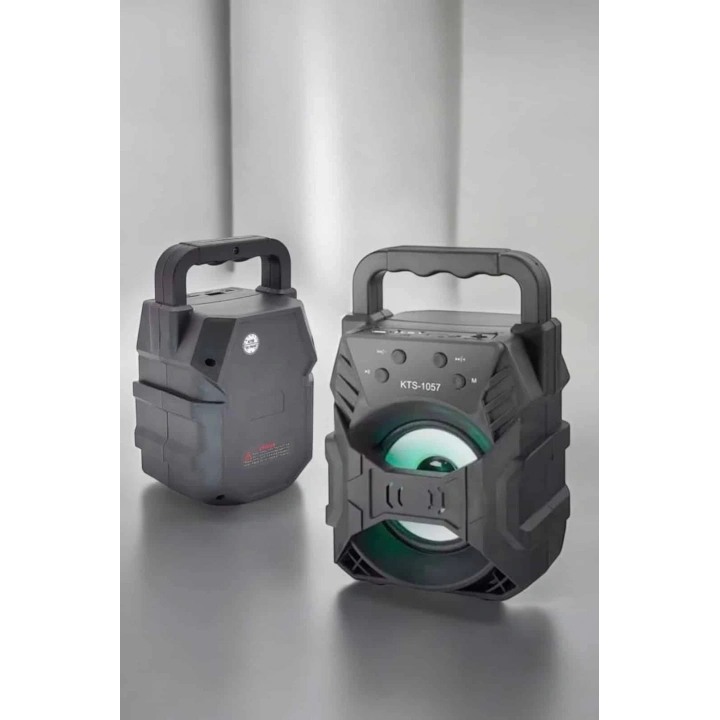 BFS Taşınabilir Bluetooth Hoparlör Led Işıklı Uzun Pil Ömrü