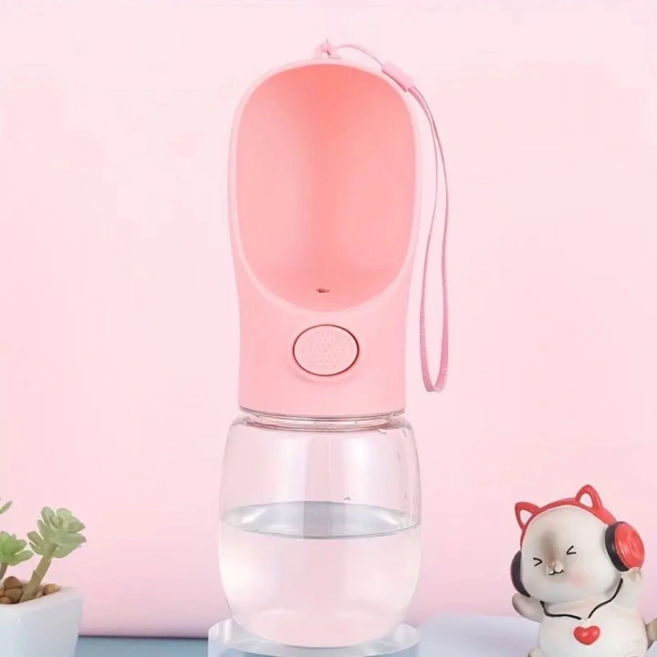 BFS   Taşınabilir Butonlu 350 ml Evcil Hayvan Suluğu