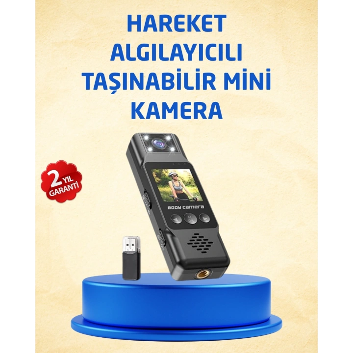 BFS Taşınabilir Full HD Mini Kamera TFT Ekranlı