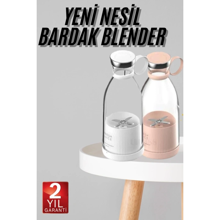 BFS Taşınabilir Kablosuz Şarjlı Kişisel Smoothie El Blender Mini Meyve Sıkacağı