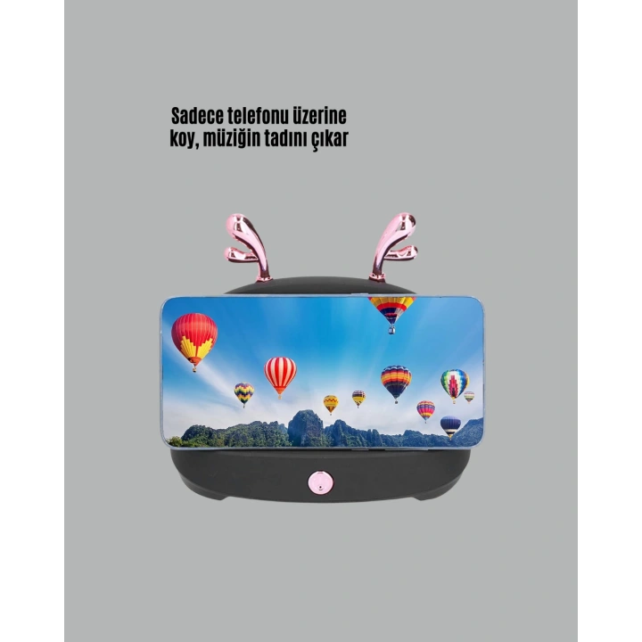 BFS Taşınabilir Kablosuz Telefon Tutucu ve Bluetooth Hoparlör – Kompakt Tasarım, Üstün Ses