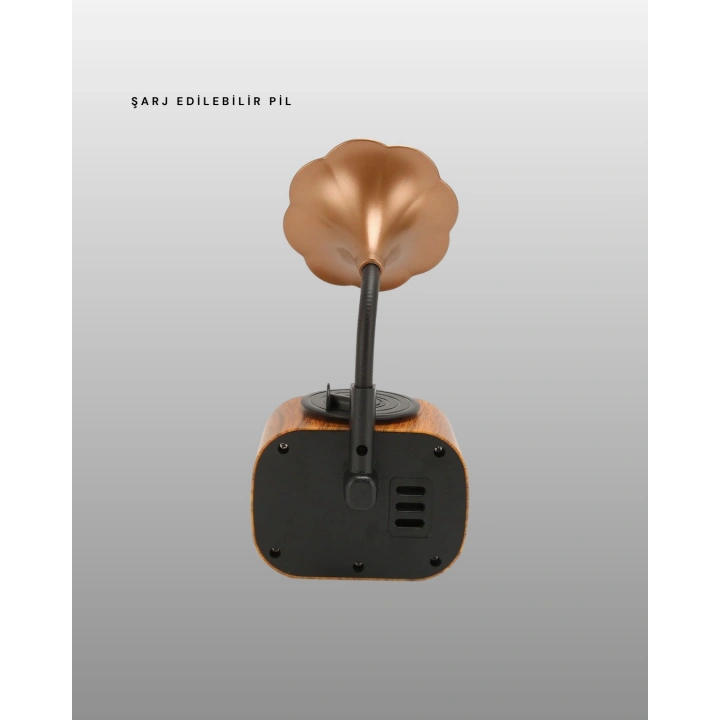 BFS Taşınabilir Mini Retro Radyo Bluetooth Hoparlör USB SD AUX Destekli