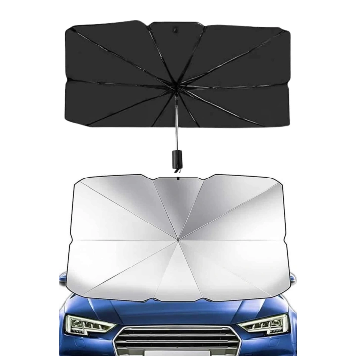BFS Taşınabilir Oto Cam Güneşliği Katlanabilir Tüm Araçlara Uyumlu Güneş Gölge Koruyucu