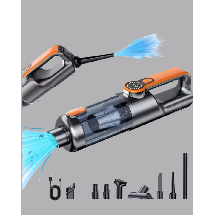 BFS Taşınabilir Şarjlı El Süpürgesi Çok Yönlü Temizlik 5 Başlıklı Numaratör Hediyeli