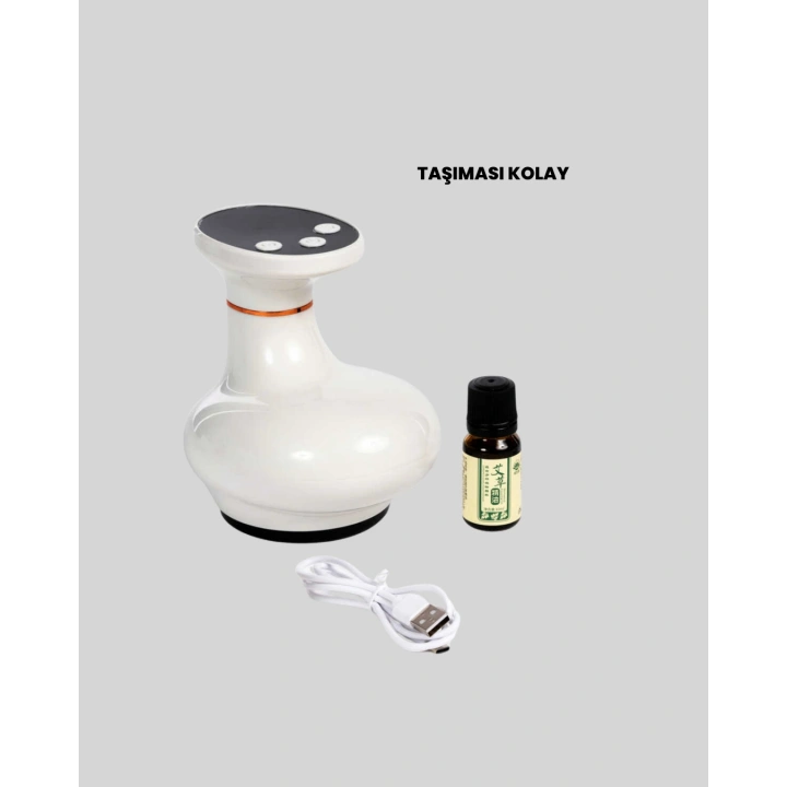 BFS Taşınabilir Şarjlı Masaj Cihazı Kupa Terapisi Sıcak Masaj