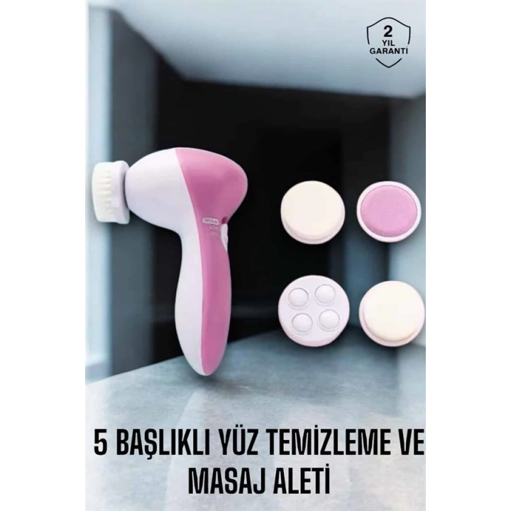 BFS Taşınabilir Yüz Temizleme Cihazı Masaj, Peeling, Temizlik 5 Başlıklı