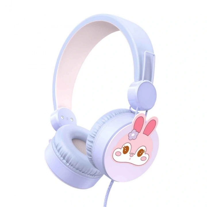 BFS Tavşan Desenli Mikrofonlu Kulak Üstü Kulaklık