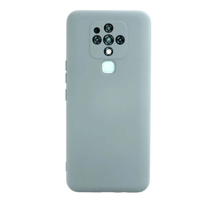 BFS  Tecno Camon 16 Kılıf Nano içi Kadife Silikon - Buz Mavisi