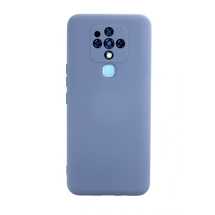 BFS  Tecno Camon 16 Kılıf Nano içi Kadife Silikon - Gri