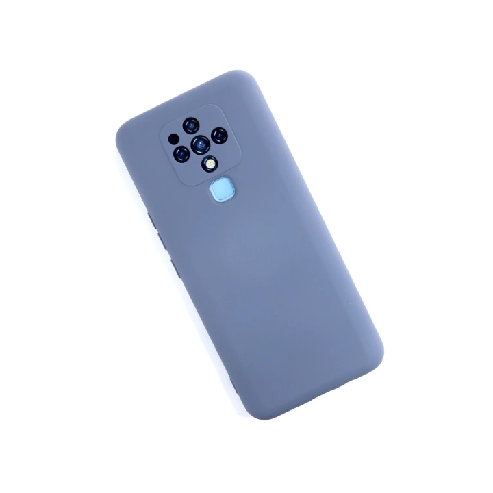 BFS  Tecno Camon 16 Kılıf Nano içi Kadife Silikon - Gri