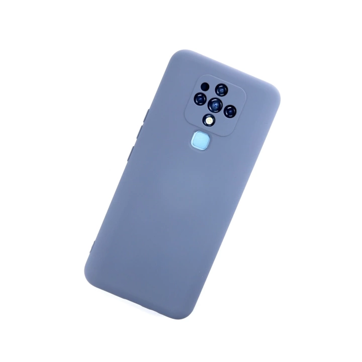 BFS  Tecno Camon 16 Kılıf Nano içi Kadife Silikon - Gri
