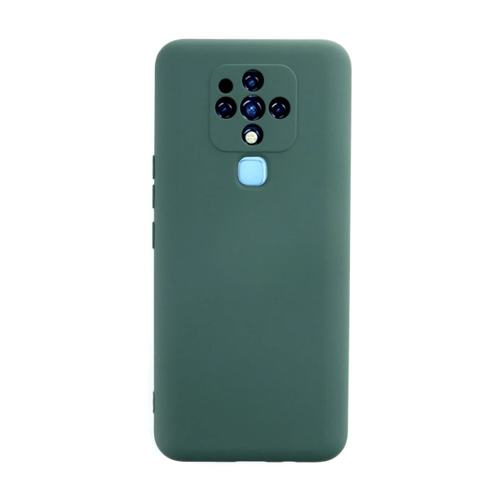 BFS  Tecno Camon 16 Kılıf Nano içi Kadife Silikon - Koyu Yeşil
