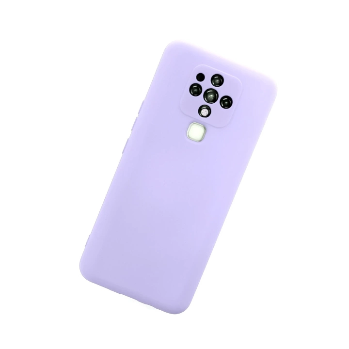 BFS  Tecno Camon 16 Kılıf Nano içi Kadife Silikon - Lila